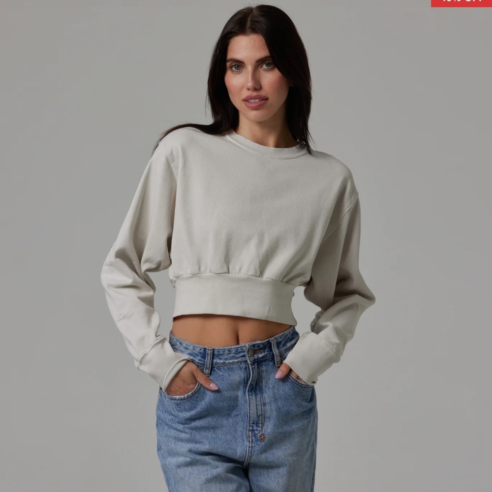 Talentless Dolman crop crew neck size medium